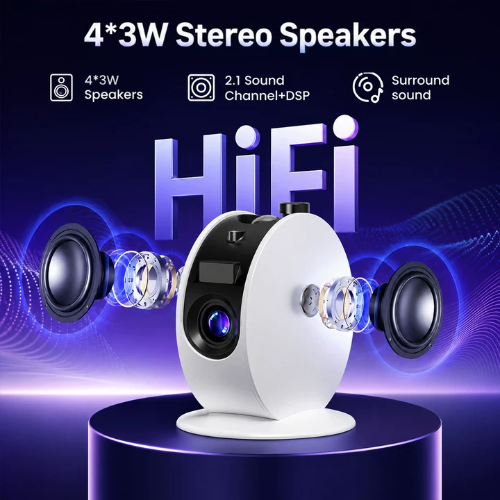 Netflix Home Cinema - Smart Projector Star Atmosphere Light 750ANSI