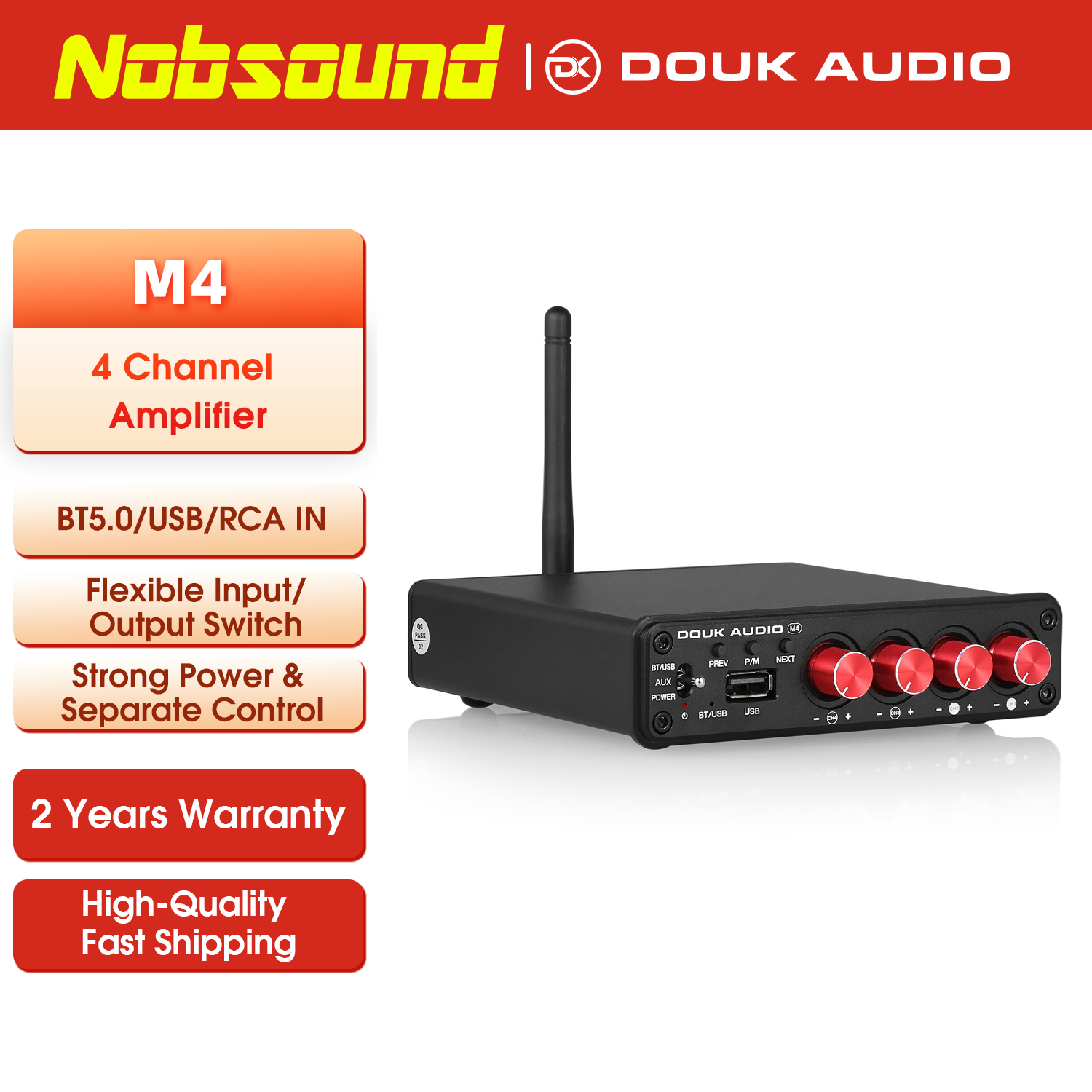 Nobsound HiFi Stereo Bluetooth - Home Cinema Receiver 评论和价格