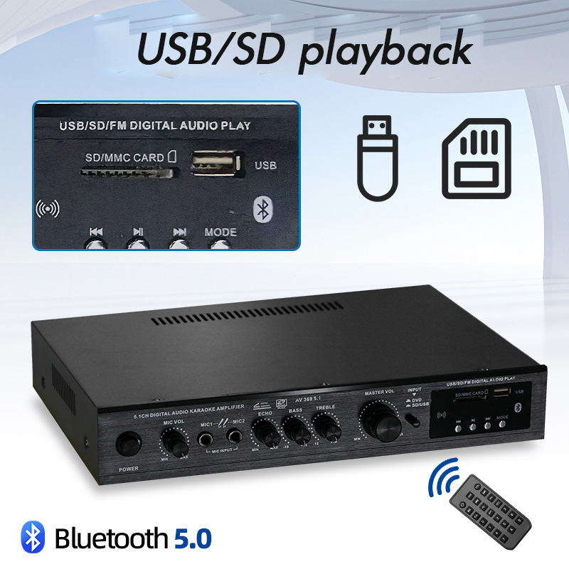 Bluetooth 5.1 Sound Speaker Am - Home Cinema Receiver 评论和价格