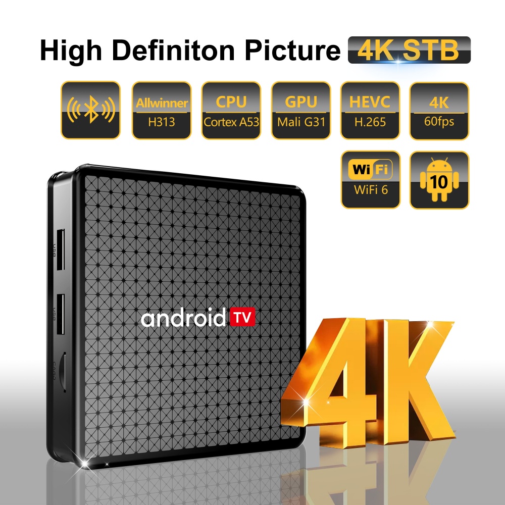 Wudung X5 TV Box AndroidTV All - Netflix Home Cinema 评论和价格