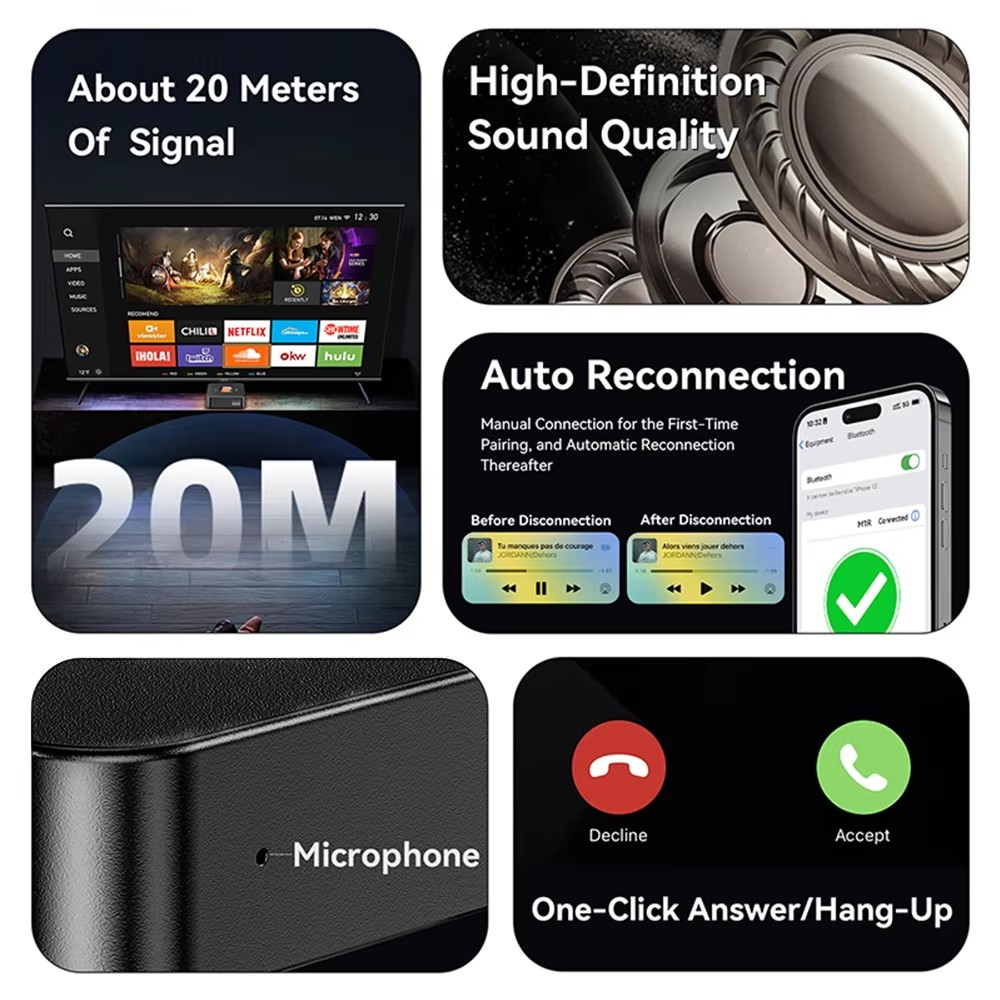 Bluetooth 6.0 Receiver 3.5mm A - Home Cinema Receiver 评论和价格