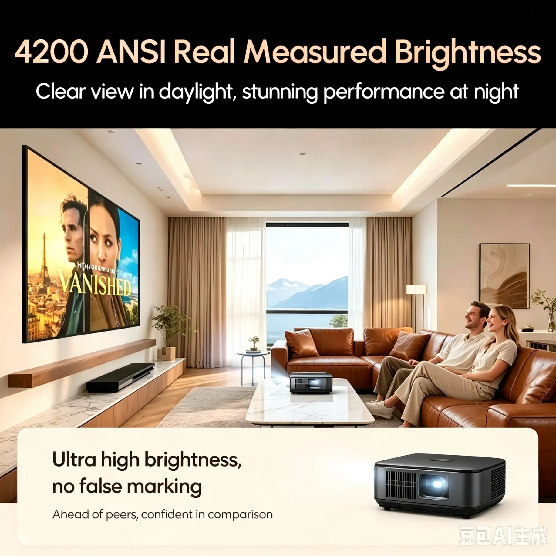 Official Google TV 4K Projecto - Netflix Home Cinema 评论和价格
