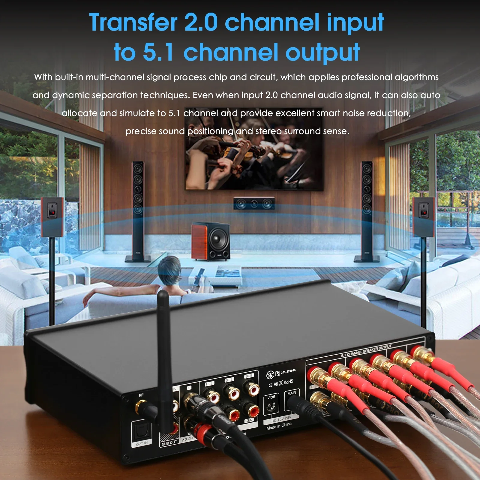 Douk Audio 5.1 Channel Digital - Home Cinema Receiver 评论和价格