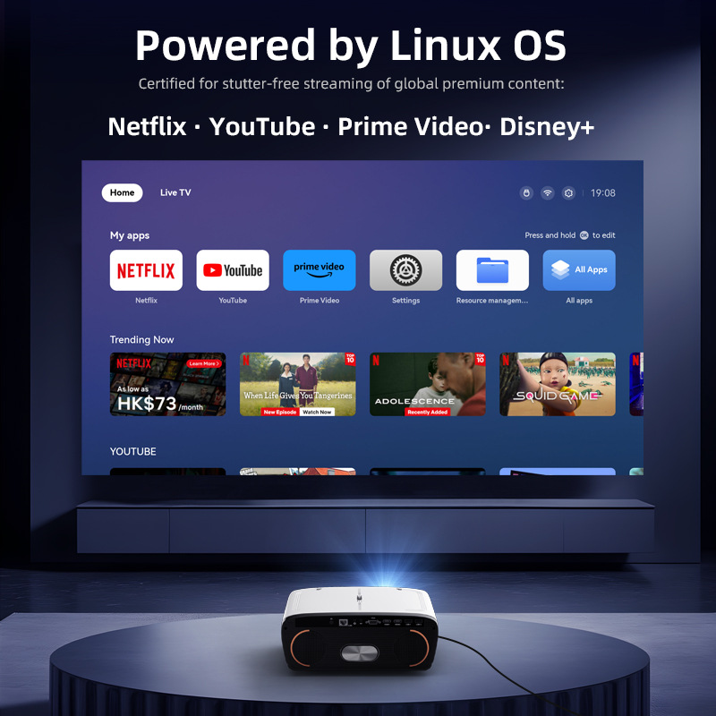 Native 1080P 1850ANSI Beam Por - Netflix Home Cinema 评论和价格