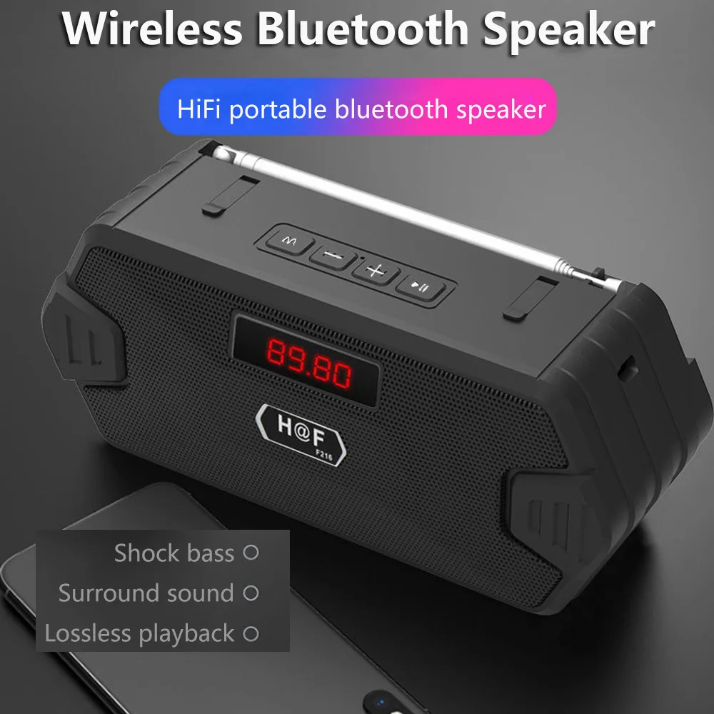 Bass Hifi Outdoor Portable Aux - Home Cinema Receiver 评论和价格