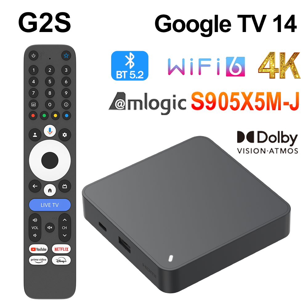 G2S GTV TV BOX GoogleTV 14 Aml - Netflix Home Cinema 评论和价格